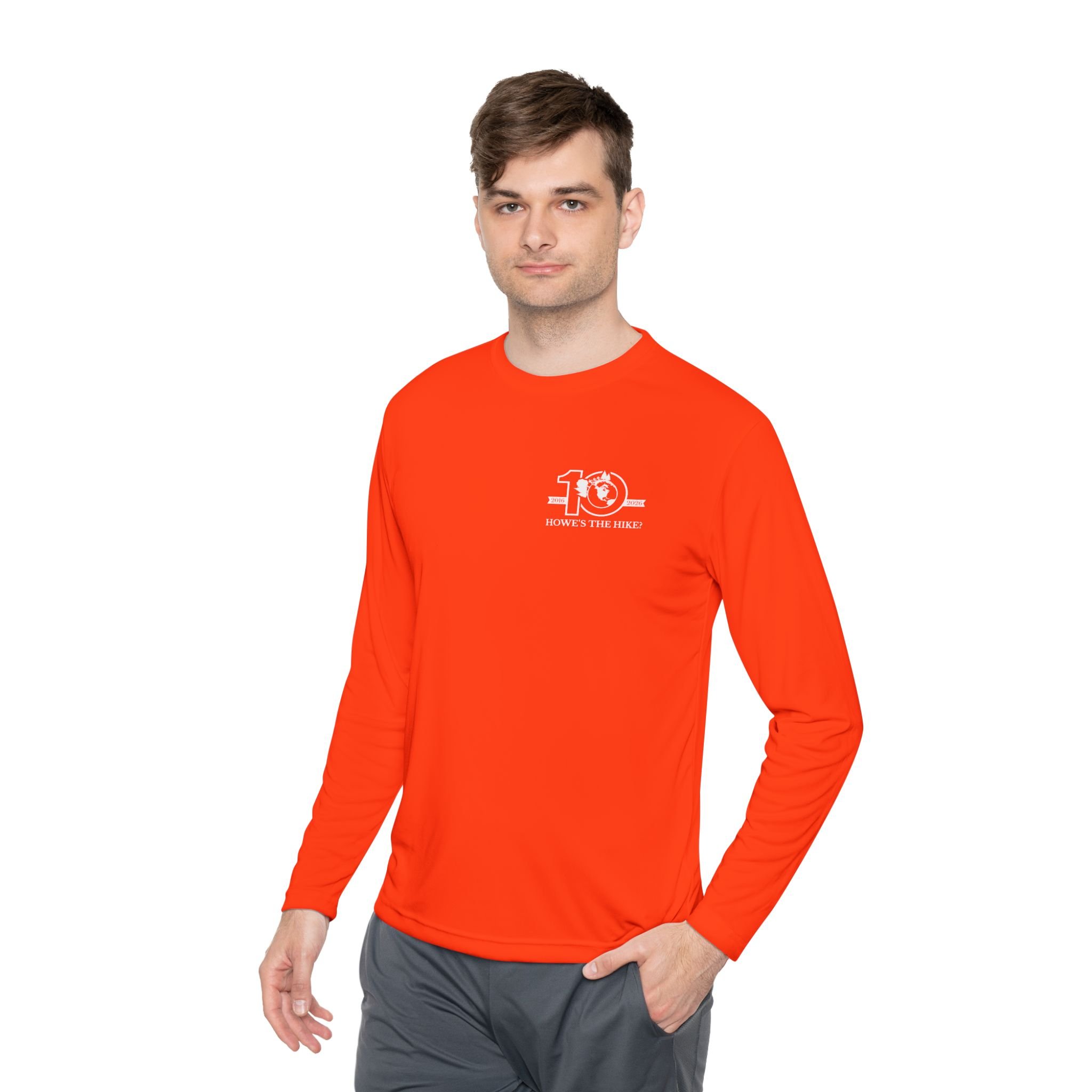10th Anniversary "Stu Orange" Long Sleeve Moisture-Wicking Hiking Shirt - Stu Orange - Image 3