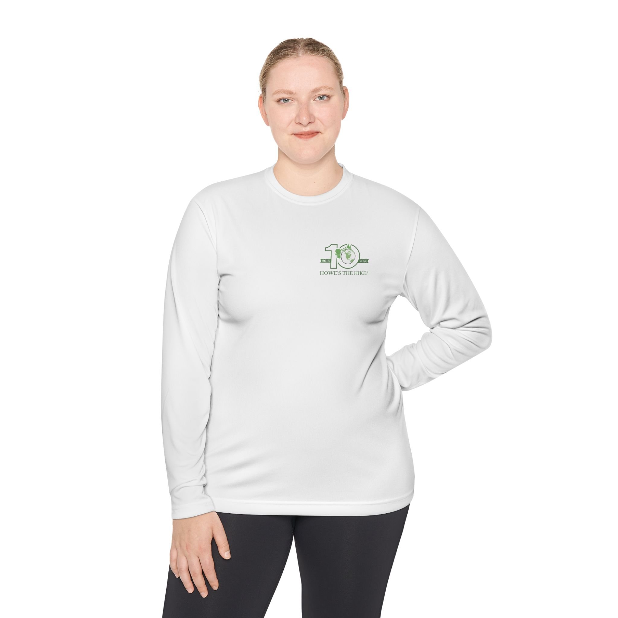 10th Anniversary Long Sleeve Moisture-Wicking Hiking Shirt - White - Image 4